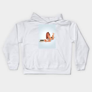 Joyful girl Kids Hoodie